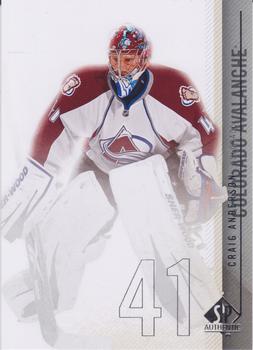 #74 Craig Anderson - Colorado Avalanche - 2010-11 SP Authentic Hockey