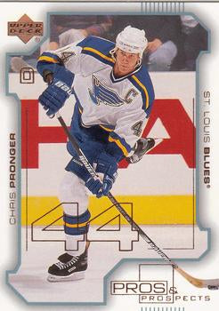 #74 Chris Pronger - St. Louis Blues - 2000-01 Upper Deck Pros & Prospects Hockey