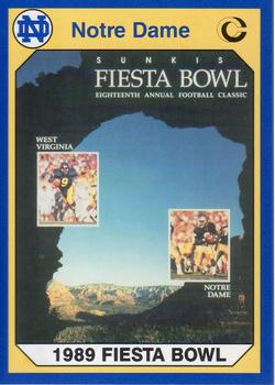 #74 1989 Fiesta Bowl - Notre Dame Fighting Irish - 1990 Collegiate Collection Notre Dame Football