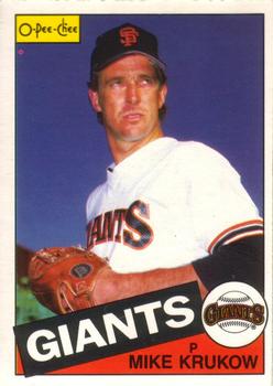 #74 Mike Krukow - San Francisco Giants - 1985 O-Pee-Chee Baseball