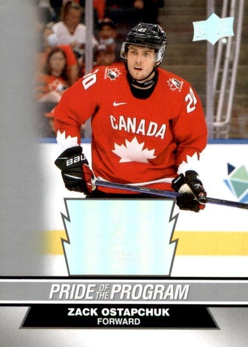 #74 Zack Ostapchuk - Canada - 2023 Upper Deck Team Canada Juniors Hockey