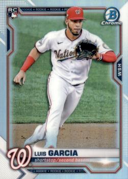 #74b Luis Garcia - Washington Nationals - 2021 Bowman Chrome Baseball