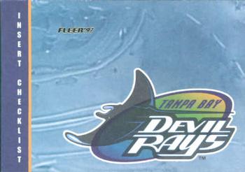 #750 Insert Checklist CL - Tampa Bay Devil Rays - 1997 Fleer Baseball
