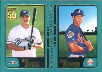 #750 Dave Krynzel / Grady Sizemore - Milwaukee Brewers / Montreal Expos - 2001 Topps Baseball