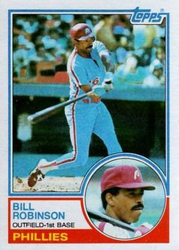 #754 Bill Robinson - Philadelphia Phillies - 1983 Topps Baseball