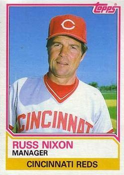 #756 Russ Nixon - Cincinnati Reds - 1983 Topps Baseball