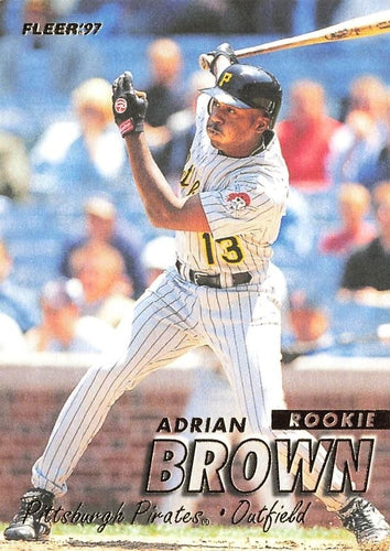 #759 Adrian Brown - Pittsburgh Pirates - 1997 Fleer Baseball