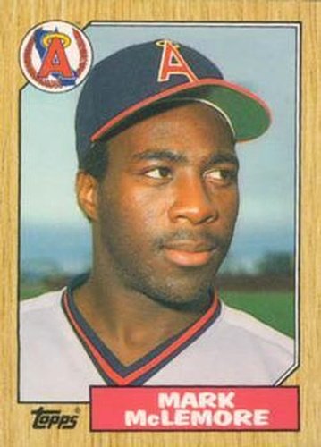#75T Mark McLemore - California Angels - 1987 Topps Traded Baseball