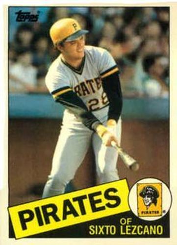 #75T Sixto Lezcano - Pittsburgh Pirates - 1985 Topps Traded Baseball