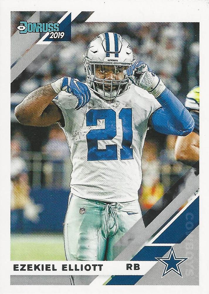 #75V Ezekiel Elliott - Dallas Cowboys - 2019 Donruss Football
