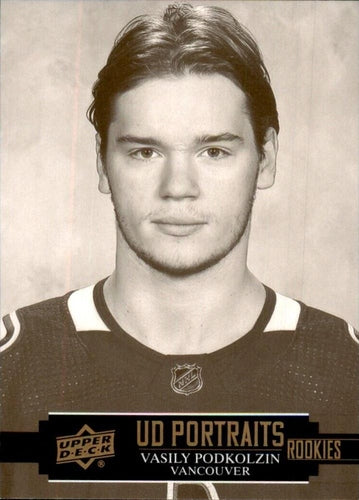 #P-75 Vasily Podkolzin - Vancouver Canucks - 2021-22 Upper Deck - UD Portraits Hockey