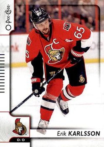 #75 Erik Karlsson - Ottawa Senators - 2017-18 O-Pee-Chee Hockey