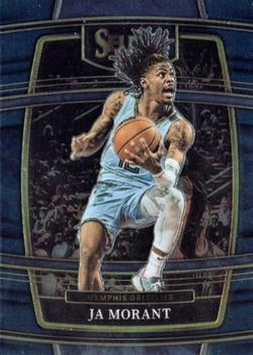 #75 Ja Morant - Memphis Grizzlies - 2021-22 Panini Select - Blue Basketball