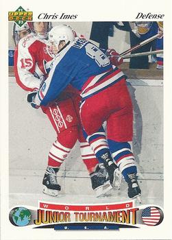 #75 Chris Imes - USA - 1991-92 Upper Deck Czech World Juniors Hockey