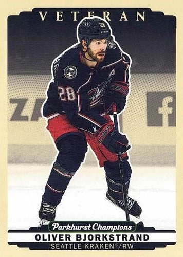 #75 Oliver Bjorkstrand - Seattle Kraken - 2022-23 Parkhurst Champions Hockey
