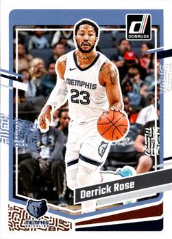 #75 Derrick Rose - Memphis Grizzlies - 2023-24 Donruss Basketball