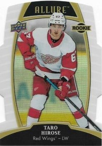 #75 Taro Hirose - Detroit Red Wings - 2019-20 Upper Deck Allure - White Rainbow Hockey