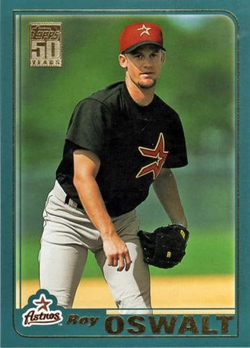 #T75 Roy Oswalt - Houston Astros - 2001 Topps Traded & Rookies Baseball