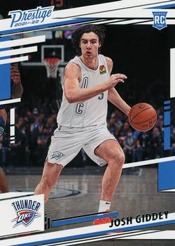 #75 Josh Giddey - Oklahoma City Thunder - 2021-22 Panini Chronicles Basketball