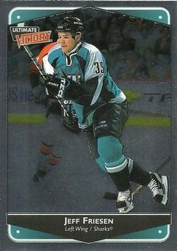 #75 Jeff Friesen - San Jose Sharks - 1999-00 Upper Deck Ultimate Victory Hockey