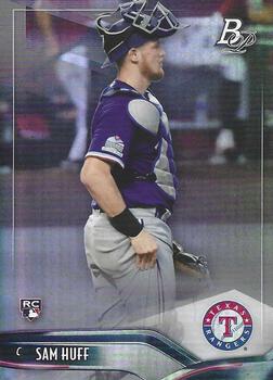 #75 Sam Huff - Texas Rangers - 2021 Bowman Platinum Baseball
