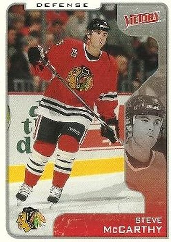 #75 Steve McCarthy - Chicago Blackhawks - 2001-02 Upper Deck Victory Hockey