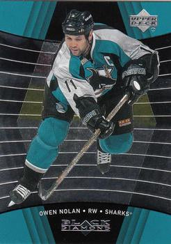 #75 Owen Nolan - San Jose Sharks - 1999-00 Upper Deck Black Diamond Hockey