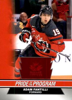 #75 Adam Fantilli - Canada - 2023 Upper Deck Team Canada Juniors - Red Foil Hockey