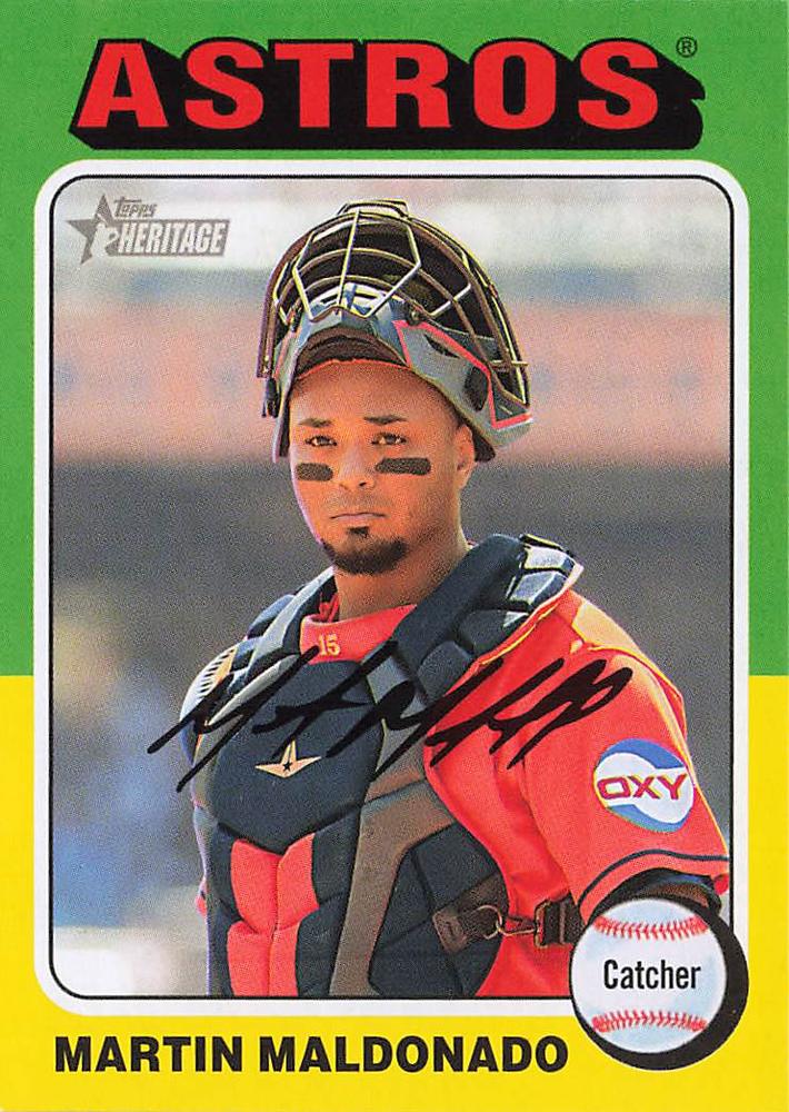 #75 Martin Maldonado - Houston Astros - 2024 Topps Heritage Baseball
