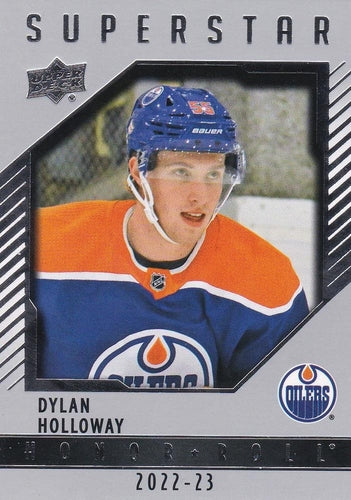 #HR75 Dylan Holloway - Edmonton Oilers - 2022-23 Upper Deck - Honor Roll Hockey