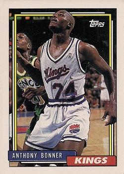 #75 Anthony Bonner - Sacramento Kings - 1992-93 Topps Basketball