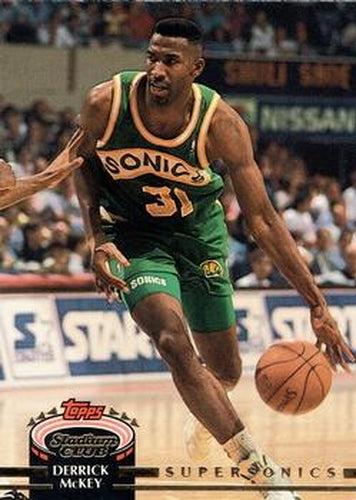 #75 Derrick McKey - Seattle SuperSonics - 1992-93 Stadium Club Basketball