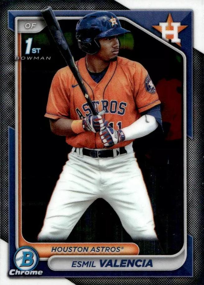 #BCP-75 Esmil Valencia - Houston Astros - 2024 Bowman - Chrome Prospects Baseball