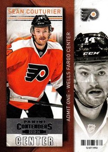 #75 Sean Couturier - Philadelphia Flyers - 2013-14 Panini Contenders Hockey