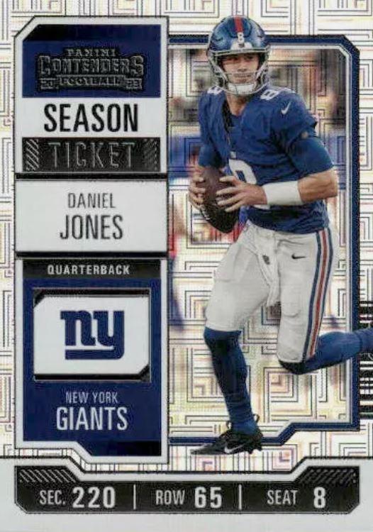 #75 Daniel Jones - New York Giants - 2023 Panini Contenders Football