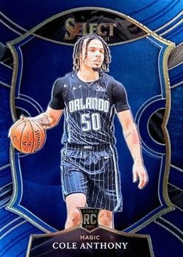 #75 Cole Anthony - Orlando Magic - 2020-21 Panini Select - Blue Basketball