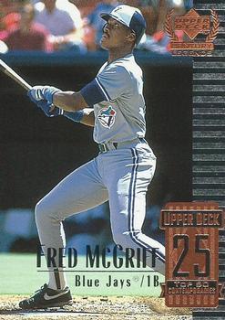 #75 Fred McGriff - Toronto Blue Jays - 1999 Upper Deck Century Legends Baseball