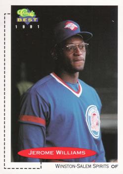 #75 Jerrone Williams - Winston-Salem Spirits - 1991 Classic Best Baseball