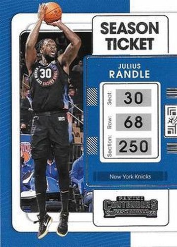 #75 Julius Randle - New York Knicks - 2021-22 Panini Contenders Basketball