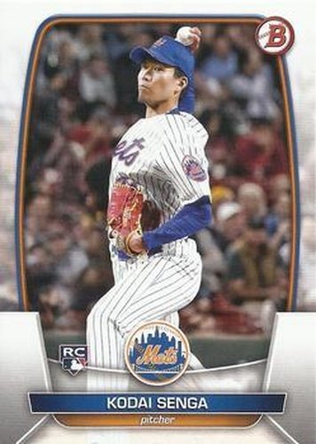 #75 Kodai Senga - New York Mets - 2023 Bowman Baseball