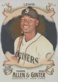 #75 Kyle Lewis - Seattle Mariners - 2021 Topps Allen & Ginter Chrome Baseball