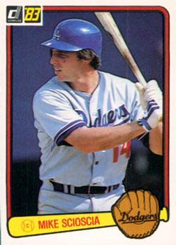 #75 Mike Scioscia - Los Angeles Dodgers - 1983 Donruss Baseball