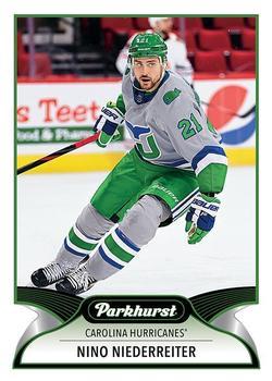 #75 Nino Niederreiter - Carolina Hurricanes - 2021-22 Parkhurst Hockey