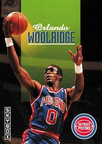 #75 Orlando Woolridge - Detroit Pistons - 1992-93 SkyBox Basketball