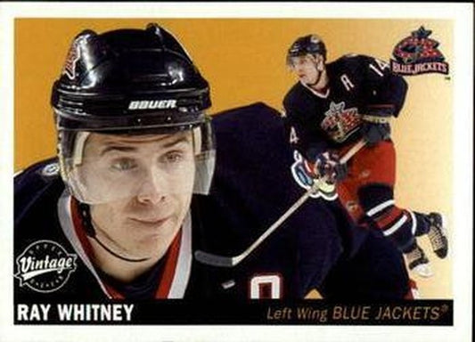 #75 Ray Whitney - Columbus Blue Jackets - 2002-03 Upper Deck Vintage Hockey