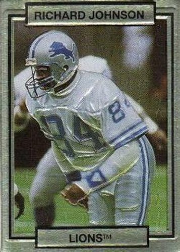 #75 Richard Johnson - Detroit Lions - 1990 Action Packed Football