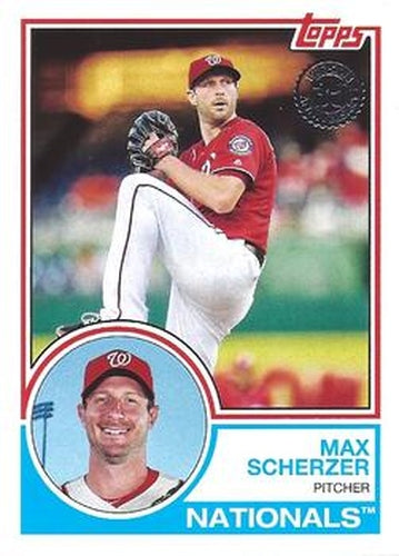 #83-75 Max Scherzer - Washington Nationals - 2018 Topps - 1983 Topps Baseball 35th Anniversary Baseball