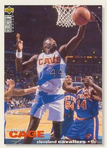 #75 Michael Cage - Cleveland Cavaliers - 1995-96 Collector's Choice Basketball