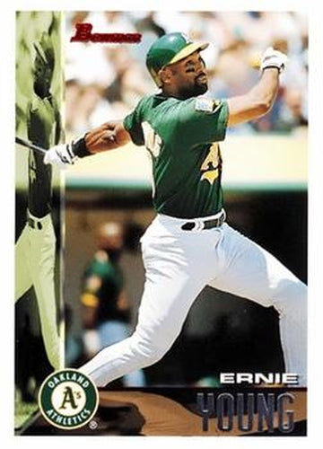 #75 Ernie Young - Oakland Athletics - 1995 Bowman Baseball