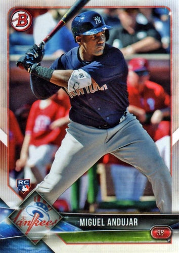 #75 Miguel Andujar - New York Yankees - 2018 Bowman Baseball